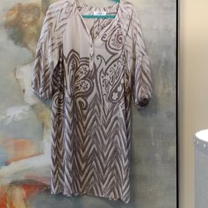 Tibi silk shift dress